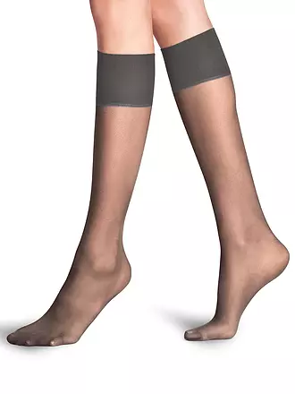 FALKE | Kniestrümpfe PURE MATT 20 Den brenda | grau